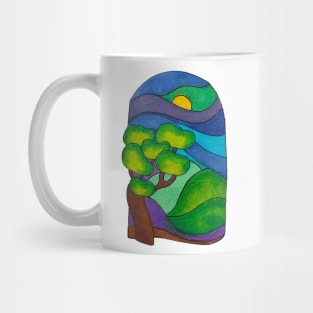 Hand Drawn Landscape Mug